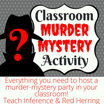 Preview of Classroom Murder Mystery Activity - Virtual Option Available