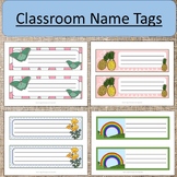 Classroom Name Tags Back to School Writing