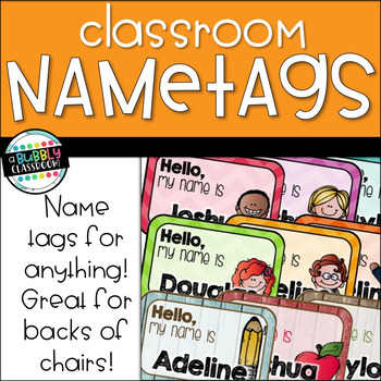 Preview of Classroom Name Tags {for anything!}