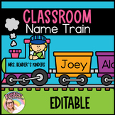 Classroom Name Train | Editable Name Train Craft | Train D