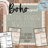 Classroom Newsletter - Digital & Printable Versions - Neut