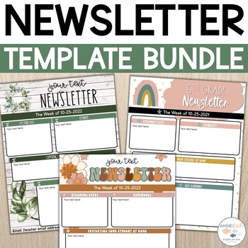 Preview of Weekly Newsletter | Newsletter Templates | Editable Weekly Newsletters