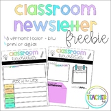 Classroom Newsletter | Print and Digital | Editable | PowerPoint & Google Slides