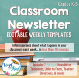 Classroom Newsletter Template