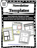 Classroom Newsletter Template Editable