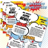 Classroom Newsletter Template - Superhero Newsletter | MS 
