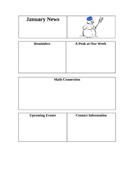 Classroom Newsletter Templates by Mrs Brandy's Class | TPT