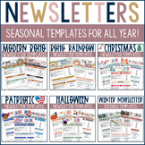 Editable Classroom Newsletter Templates | Weekly Newslette