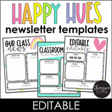 Classroom Newsletter Templates Editable - Bright