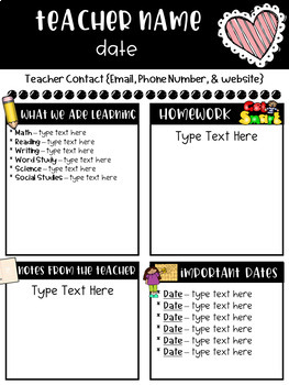 Classroom Newsletter Templates - Free by Ginger Snaps | TpT