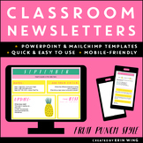 Classroom Newsletter Templates: Fruit Punch Style