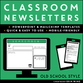 Classroom Newsletter Templates: Old School Style