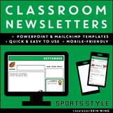 Classroom Newsletter Templates: Sports Style