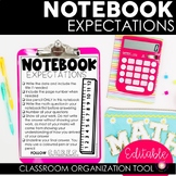 Classroom Notebook Organization | Notebook Organization Labels