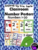 Classroom Number Posters with Ten Frames - Theme Inspired 