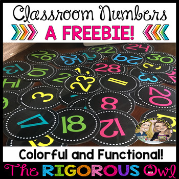 Preview of Classroom Numbers Freebie