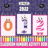 Classroom Numbers activity book for children's
