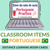 Classroom Objects BOOM CARDS Portuguese | Classroom Items 