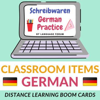 Preview of Classroom Objects German BOOM Cards™ Classroom Items German BOOM Cards™
