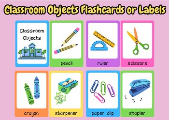 Classroom Objects – ESL Flashcards