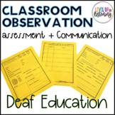 Classroom Observation Form For Deaf Education