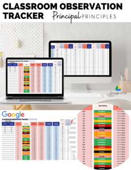 Preview of Classroom Observation Tracker- Google File