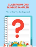 Classroom Org Bundle Sampler