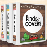 Classroom Organization Binder Cover Set  {Camping Adventur