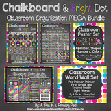 Classroom Decor and Organization Theme Bundle - Chalkboard