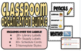 Classroom Organization Bundle - Schedule, Jobs, Nameplates