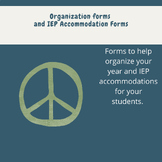 Classroom Organization Forms