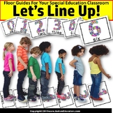 Classroom Organization LINE UP FLOOR GUIDES for Special Ed