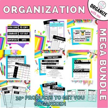 Preview of Classroom Organization MEGA Bundle