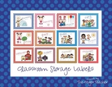 Classroom Organization Storage Labels (Months of the Year)