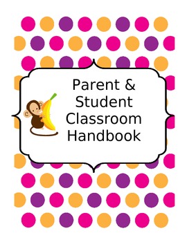 Preview of Classroom Parent & Student Handbook for 3rd grade