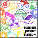 Classroom Passport Stamps Clip Art