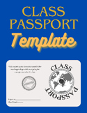 Classroom Passport Template | For Activities, Decor, etc.