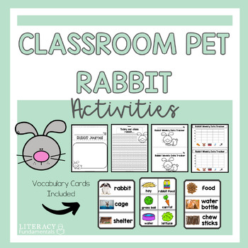 Preview of Classroom Pet Rabbit Activities Writing Journal Data Tracking and More