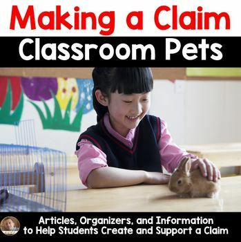 Preview of Classroom Pets: Persuasive/Opinion Writing (Make a Claim 3rd-6th grades)