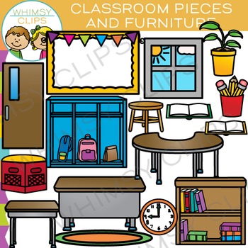 Classroom Furniture Clip Art by Whimsy Clips | Teachers Pay Teachers