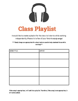 Preview of Classroom Playlist