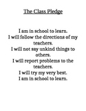 Classroom Pledge