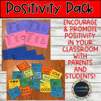 Classroom Positivity Pack, Build a Positive Classroom Community!
