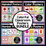 Classroom Posters BUNDLE | Alphabet - Colors - Numbers - Shapes