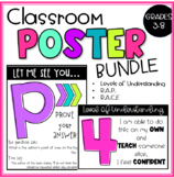 Classroom Poster Bundle: Levels of Understanding and RAP/R