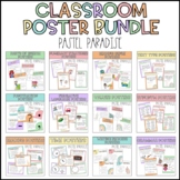 Classroom Poster Bundle - Pastel Paradise