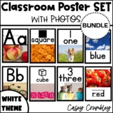 Classroom Poster Set BUNDLE Photographs Pictures Alphabet 