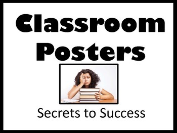 Preview of FREE Classroom Posters - Secrets to Success
