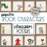 Classroom Posters - 25+ Fun Popular Book Characters Librar
