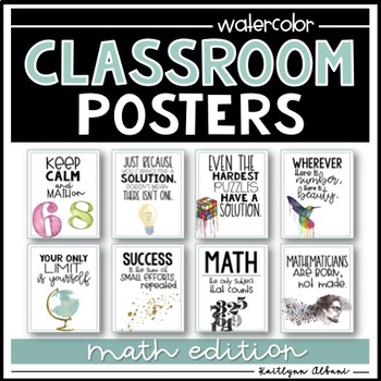 Math Quotes Posters Teaching Resources | TPT